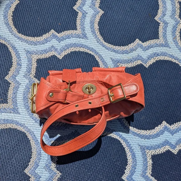 Htf Coach Bleecker Street Haversack Orange Leather 13776! Rare! - Picture 3 of 12